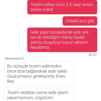 Yemek Sepeti'nde Sipariş Sorunu Ve İade Engeli