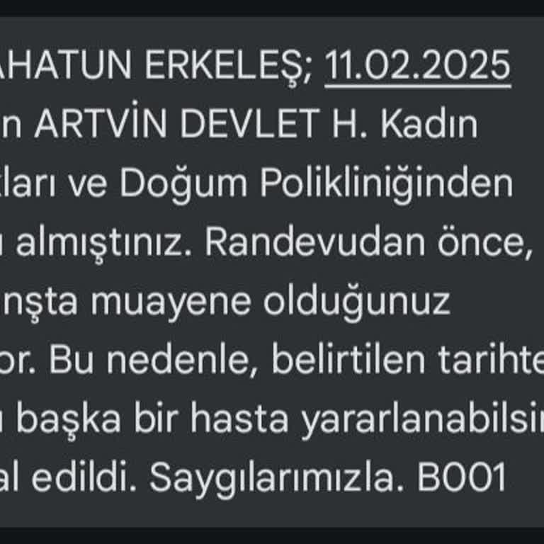 Randevu İptali Ve Tahlil Gösterim Sorunu