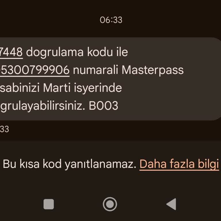 Yanlış Numaraya Gönderilen Doğrulama Kodu Sorunu