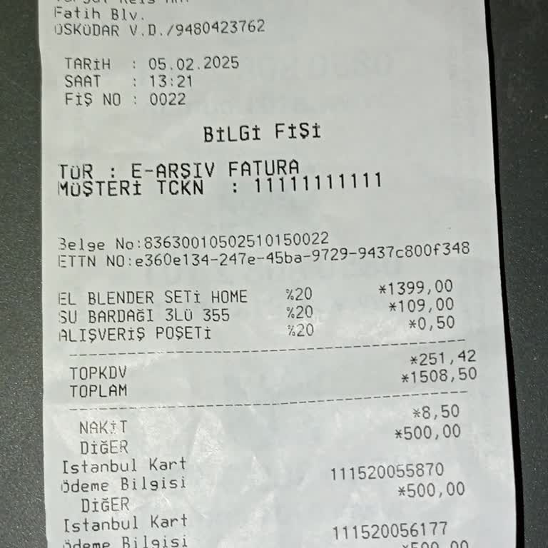 İade Edilmeyen Blender Seti Mağduriyeti