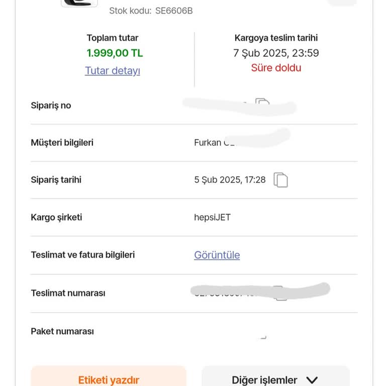 Hepsijet Sipariş Teslimatında Büyük Gecikme