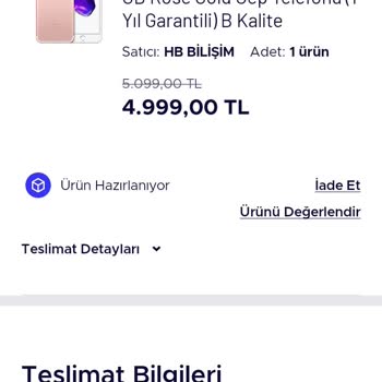 Teknosa'dan Sipariş Verdiğim Telefonun Teslimatı Gecikti