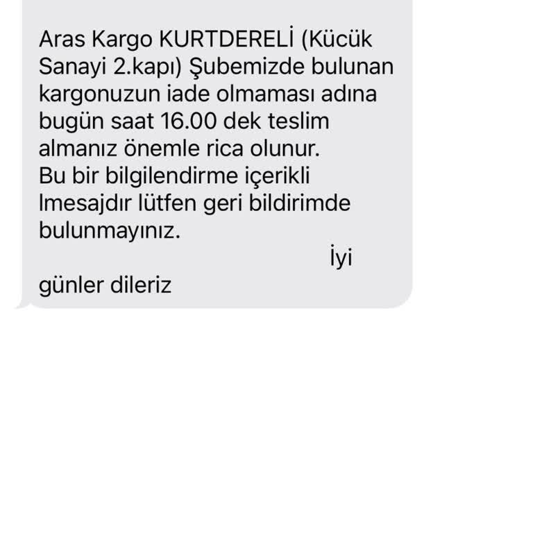 Aras Kargo'nun Teslimat Sorunları