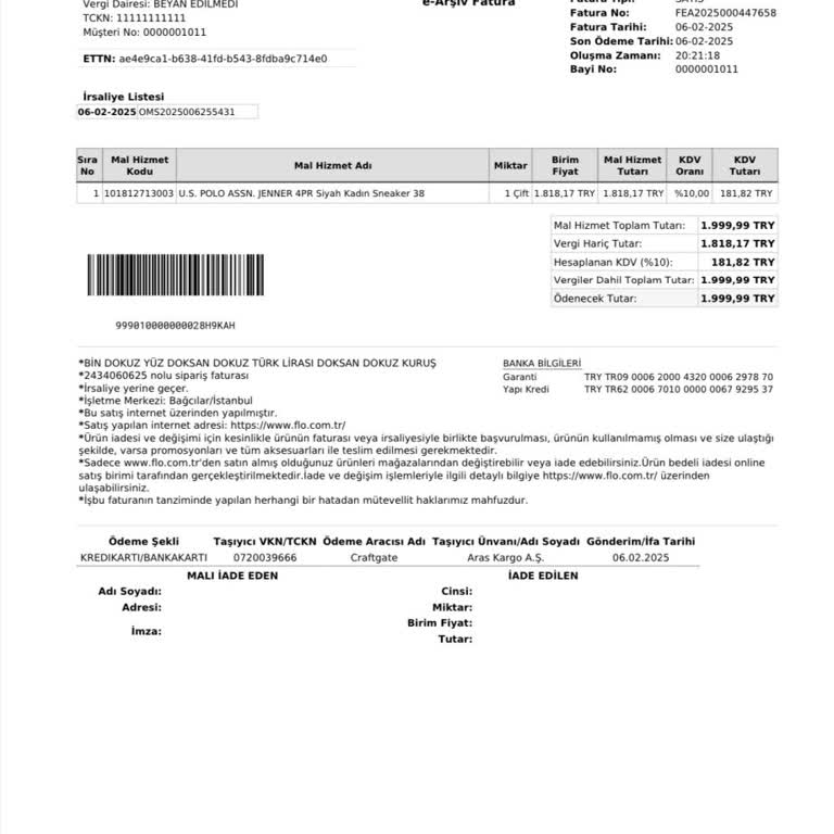 Eksik Gönderilen Ayakkabılar Ve İade Sorunu