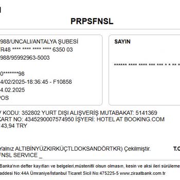 Rezervasyon İptali Ve Geri Ödeme Sorunu