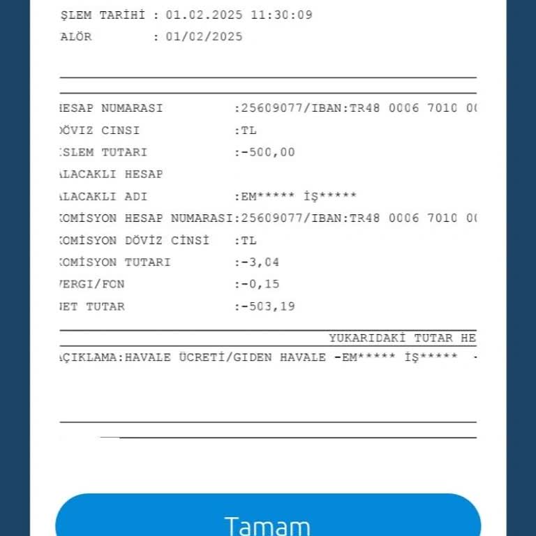 Havale İşlemi Sonrası Kayıp Para Sorunu
