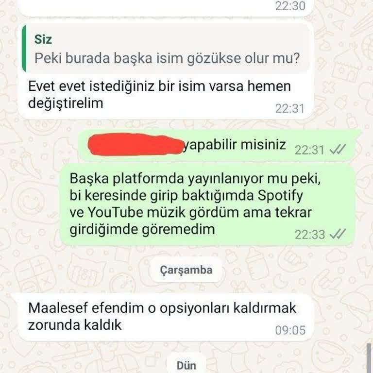 Müzik Platformunda İsim Değişikliği Sorunu