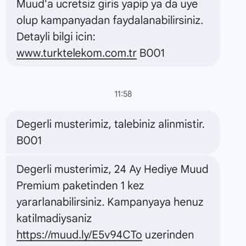 Türk Telekom'un Muud Premium Üyelik Sorunu