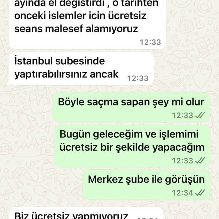 His Hair Center'da Söz Verilen Hizmetin Eksikliği