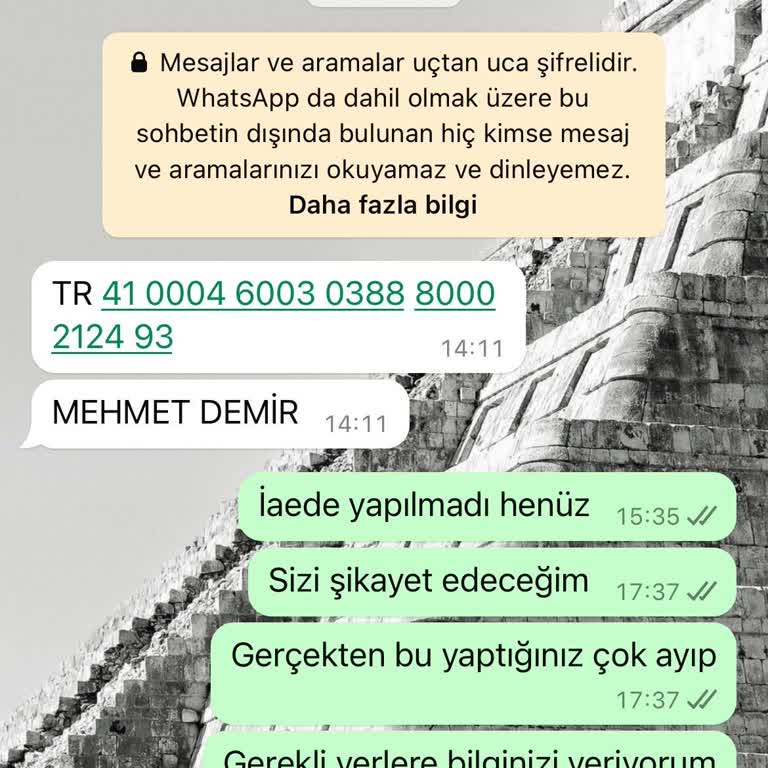 Ürün Teslim Edilmedi Ve Ek Ücret Talebi