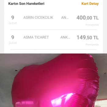 Asrın Çiçekçilik (Çubuk) 2 Balon İçin 700 Lira Para İstediler