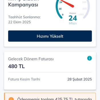 Fatura Sorunları Ve Yetersiz Geri Dönüş