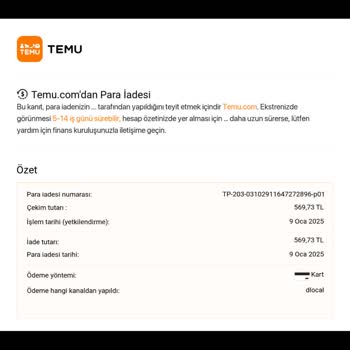 İade Edilmeyen Ödeme Ve Müşteri Hizmetleri Sorunu