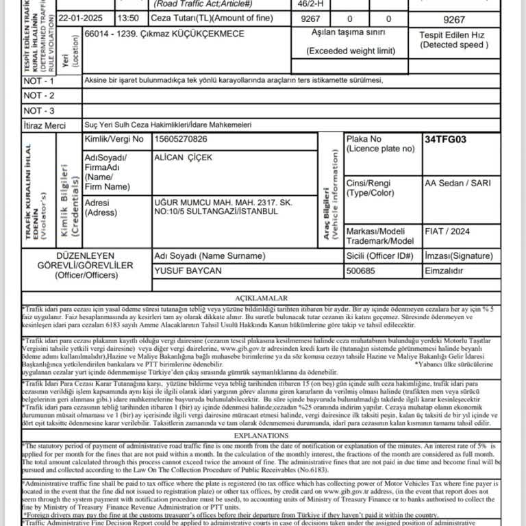 Trafik İşaretleri Eksikliği Nedeniyle Haksız Trafik Cezası