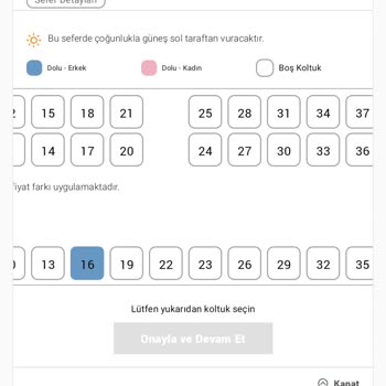 Yanlış Koltuk Ve Gecikme Sorunu