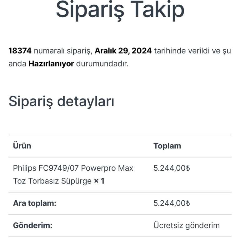 Evinidiz.com'dan İptal Edilemeyen Sipariş ve İade Sorunu