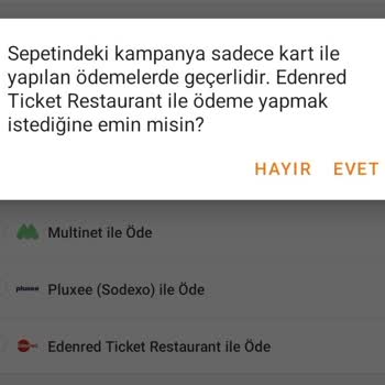 Trendyol GO'da Yemek Kartı Kupon Sıkıntısı
