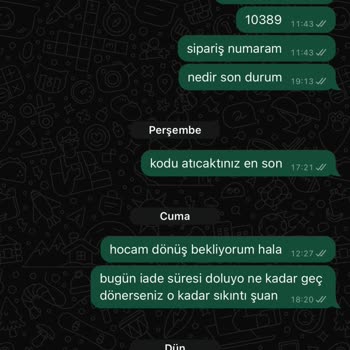 İade Sürecinde İlgisizlik Ve Gecikme