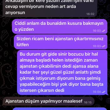 Ajans Çıkışında Karşılaşılan Sorun
