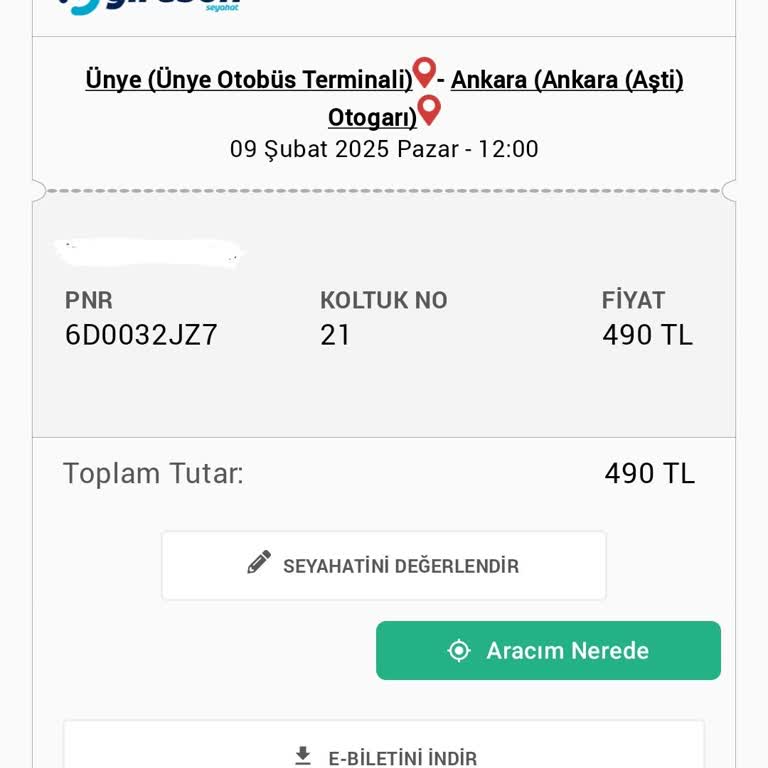 Yanlış Koltuk Numarası Ve Bilgilendirme Eksikliği