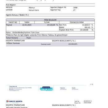 Zorunlu Olmayan Sigortalar İçin Haksız Kesinti