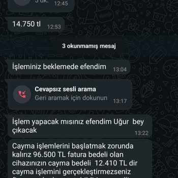Çekilişle Kazandığı Telefon İçin Ücret Talep Edilen Müşterinin Şikayeti