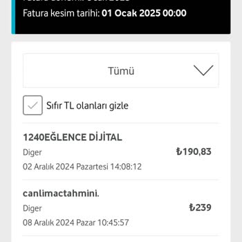 Vodafone'da Mobil Ödeme Sorunu Ve Fatura Şişmesi