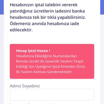 Elmasprogramlama.com İptal ve İade Sorunu