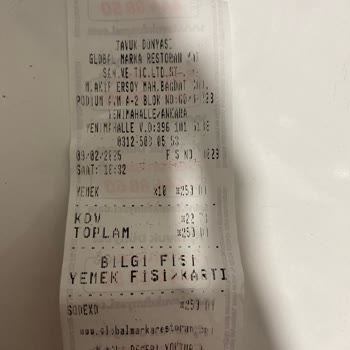 Tavuk Dünyası'nda Sipariş Gecikmesi Ve İlgisizlik