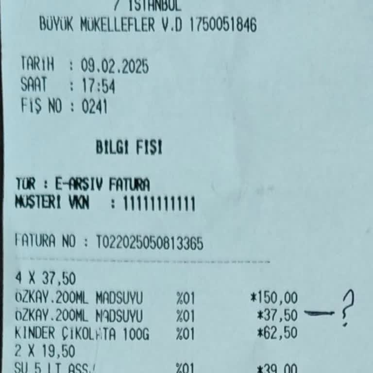 Yanlış Geçen Ürün Adedi Ve İade Talebi