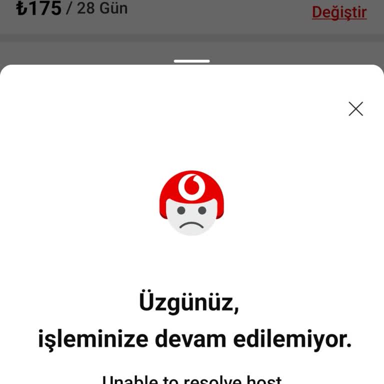 Vodafone'da Paket Alımında Sürekli Hata Ve Çözüm Eksikliği