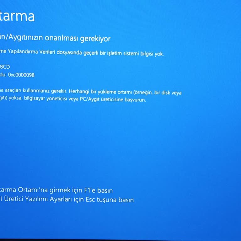 Vatan Bilgisayar'dan Alınan PC'nin Sürekli Mavi Ekran Sorunu