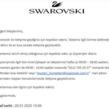 Swarovski İade Sürecinde Yaşanan Mağduriyet Ve Belirsizlik