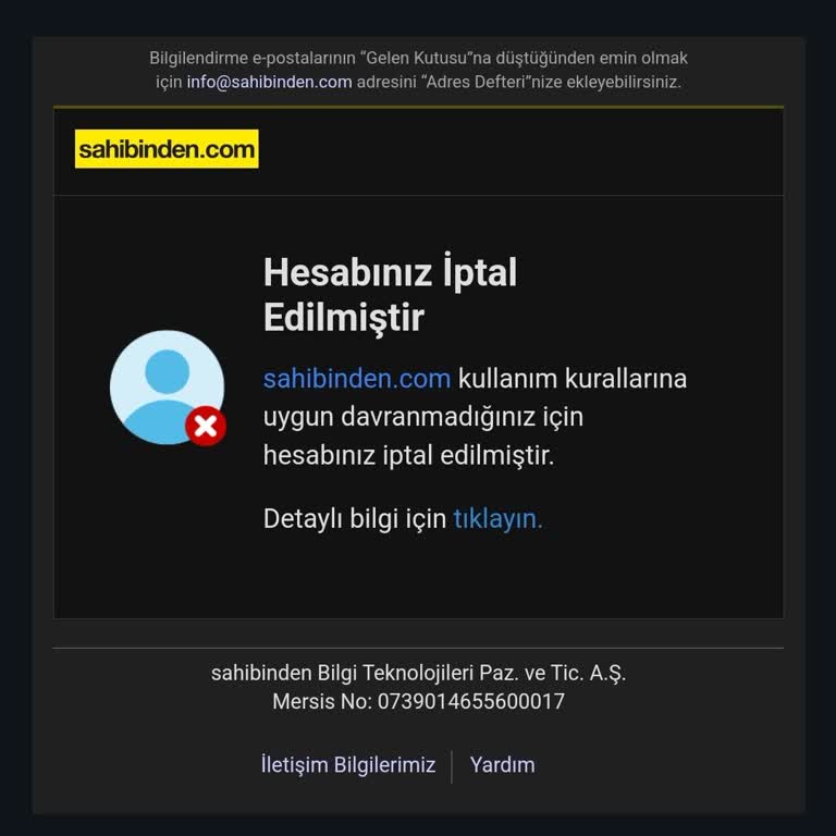 Hesabım Haksız Yere Kapatıldı, Çözüm Bekliyorum!