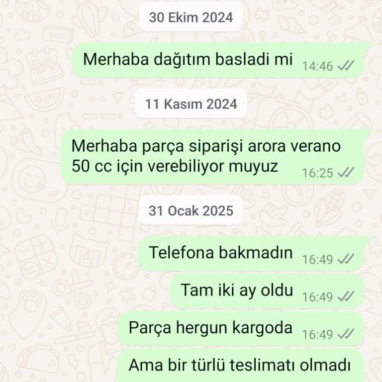 Parça Tedariği Sorunu Ve Müşteri Memnuniyetsizliği