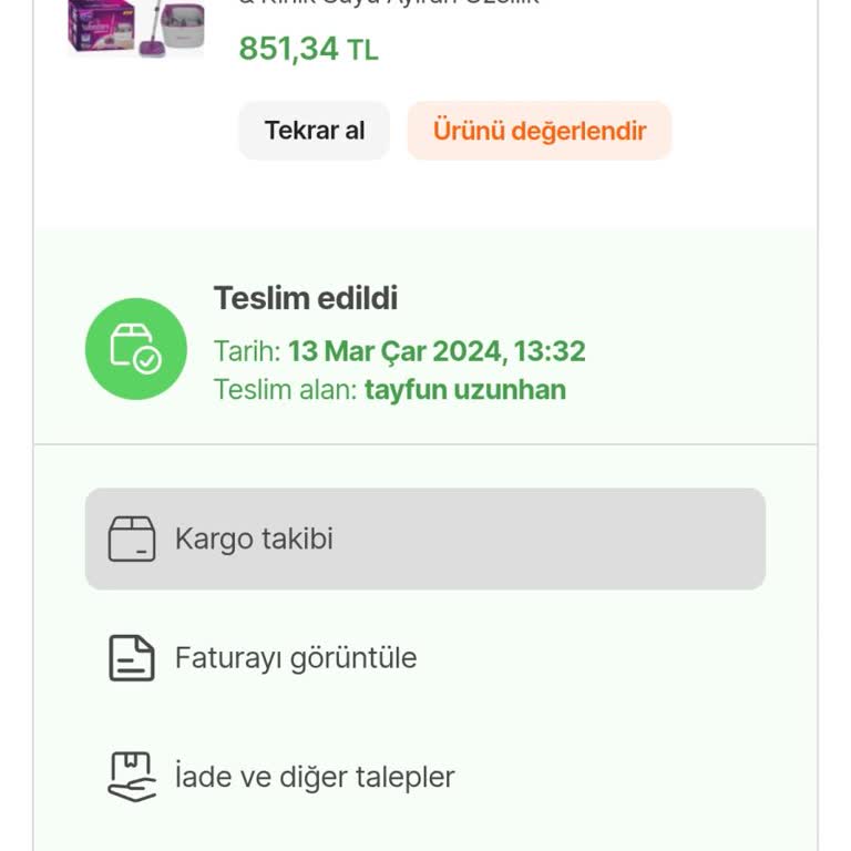 Parex Temizlik Seti Yedek Parça Sorunu