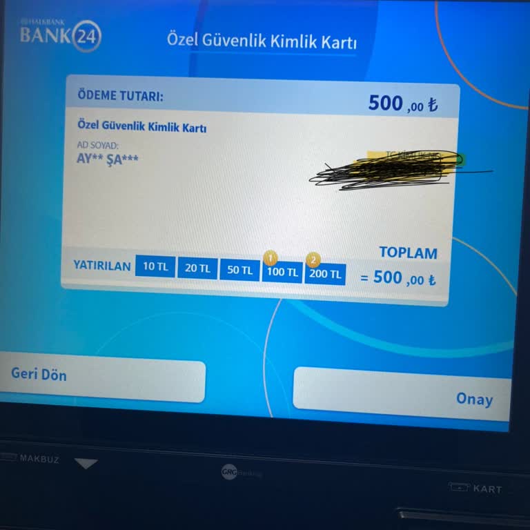 Halkbank ATM'sinden Makbuz Sorunu
