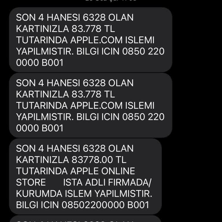 Yetkisiz Kredi Kartı İşlemi Ve Çözüm Eksikliği