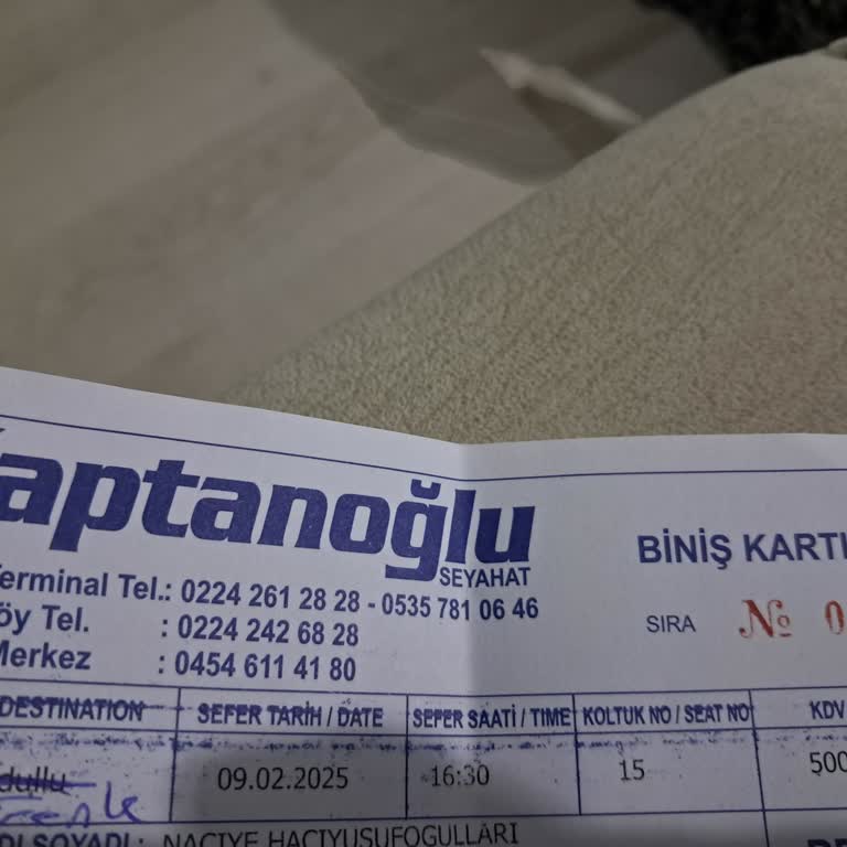 Kaptanoğlu Seyahat İle Yaşanan Aktarma Sorunu