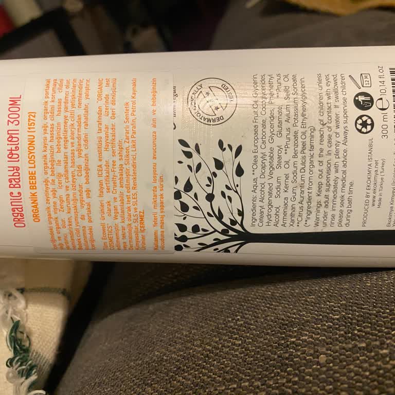 Yanıltıcı Ürün Etiketi: Organik Bebek Losyonu