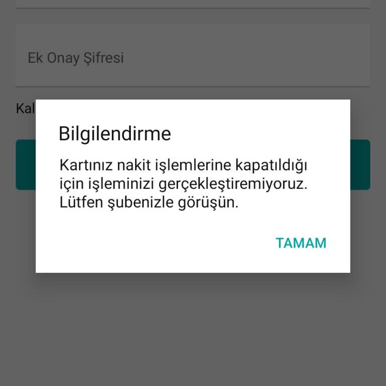 Bonus Kartımın Kullanıma Açılmasını İstiyorum
