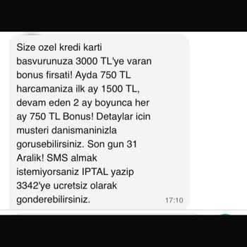 Bonus Kart Kampanyasında Yanıltıcı Mesaj