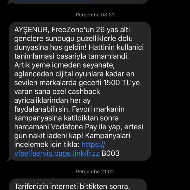 FreeZone Kampanya Hediye İnternet Sorunu