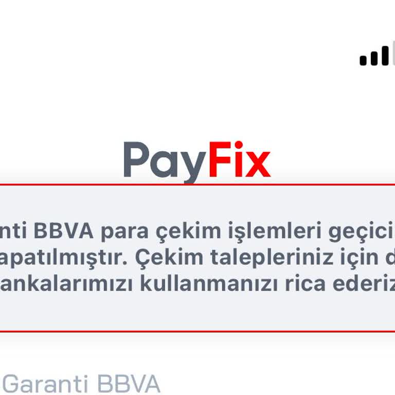 Payfix'te Para Çekim Sorunu Ve Banka Desteği Beklentisi