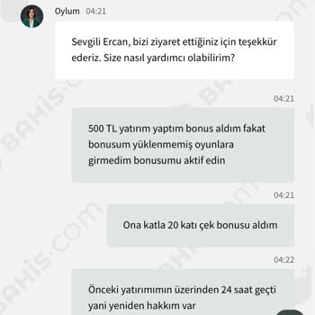 Bonus Hakkı Sorunu Ve Müşteri Memnuniyetsizliği