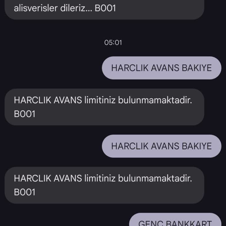 Ziraat Genç Kart Harçlık Avans Sorunu