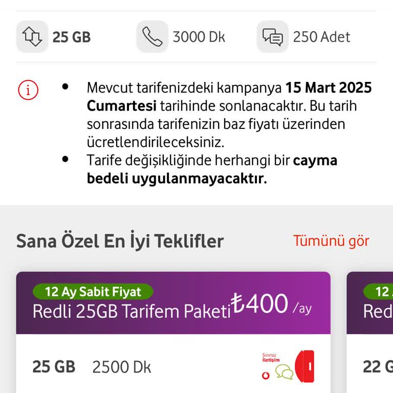 Vodafone Tarifelerinde Uygun Fiyat Eksikliği