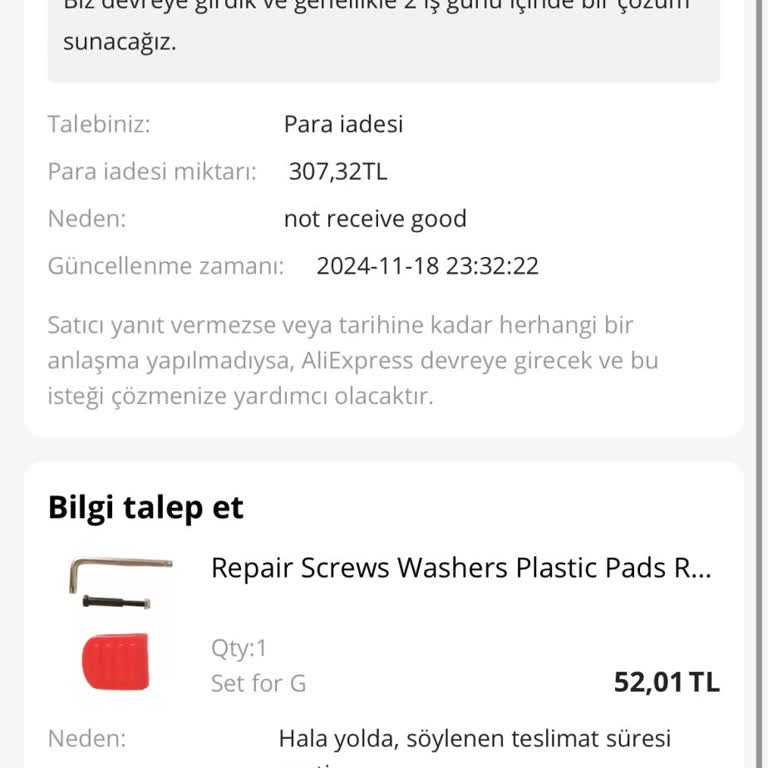 AliExpress'ten Geri Ödeme Sorunu: 5 Aydır Beklenen İade