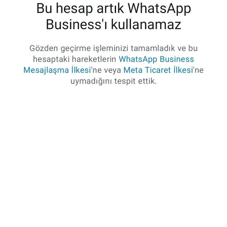 WhatsApp Business Hesabının Haksız Kapatılması