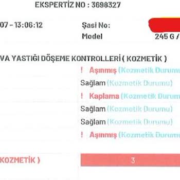 Yanlış Raporlama Nedeniyle Araç Satışında Mağduriyet